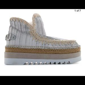 Mou jute platform boot